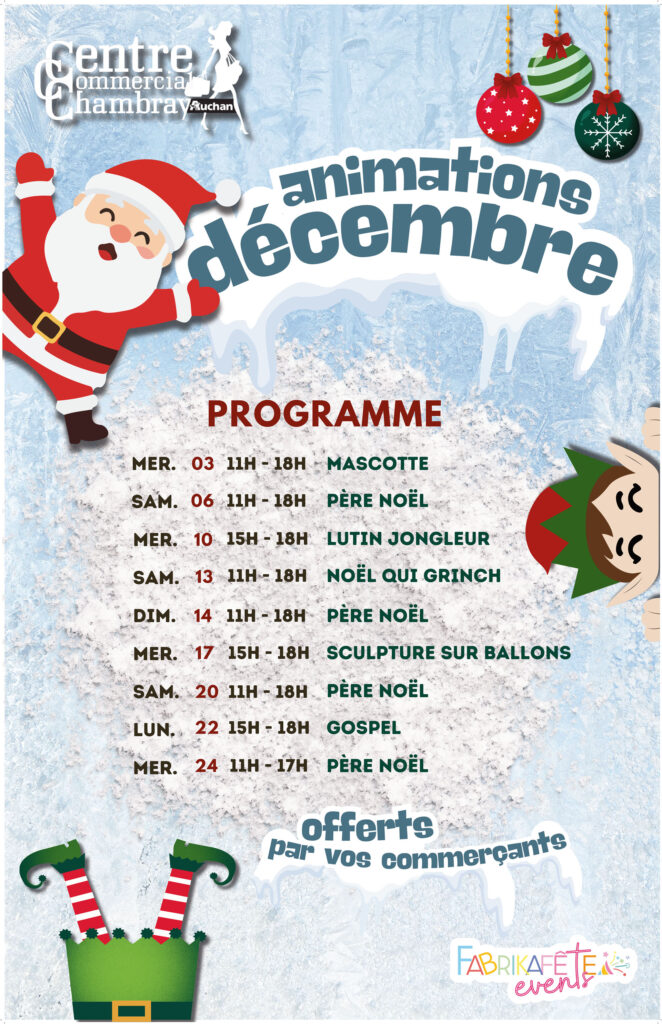 Affiche Noël Auchan Chambray - 2025